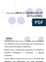 Clasificacion de Cavidades '09986