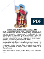 Oración Al Poderoso San Expedito