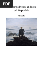 De Sartre A Proust en Busca Del Yo Perdido