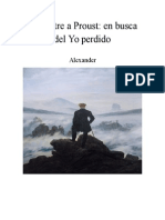 De Sartre A Proust en Busca Del Yo Perdido