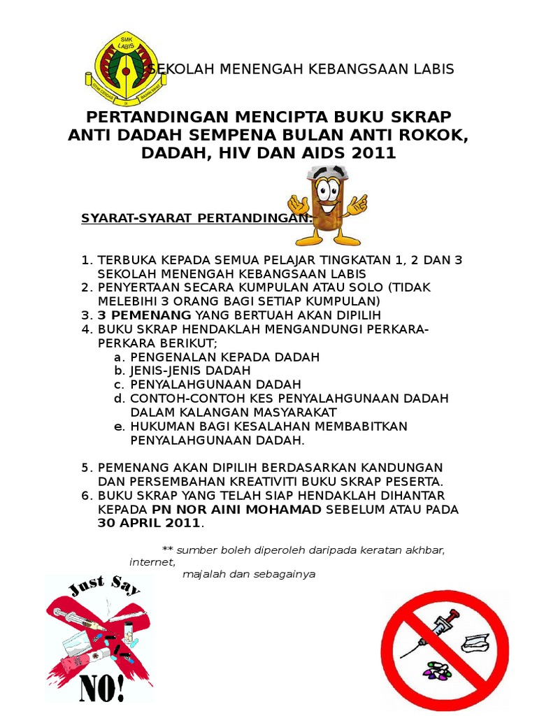 Buku Skrap Anti Dadah