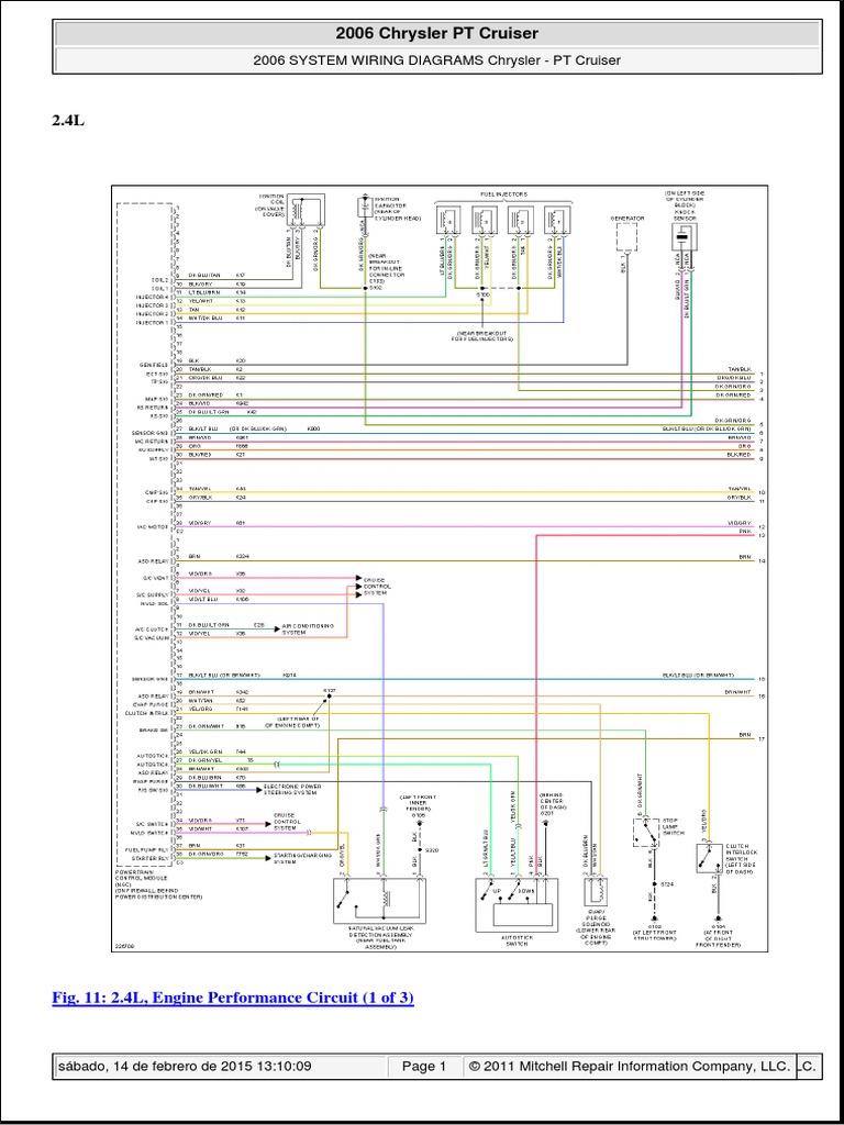 Diagrama de Motor PT | PDF 2006 PT Cruiser Electrical Diagram Scribd