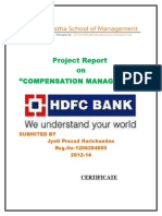 228049638 Study of Compensation Management in Hdfc Bank