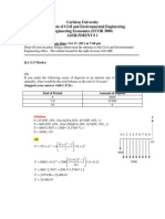 Carleton University Civil Engineering Assignment 1