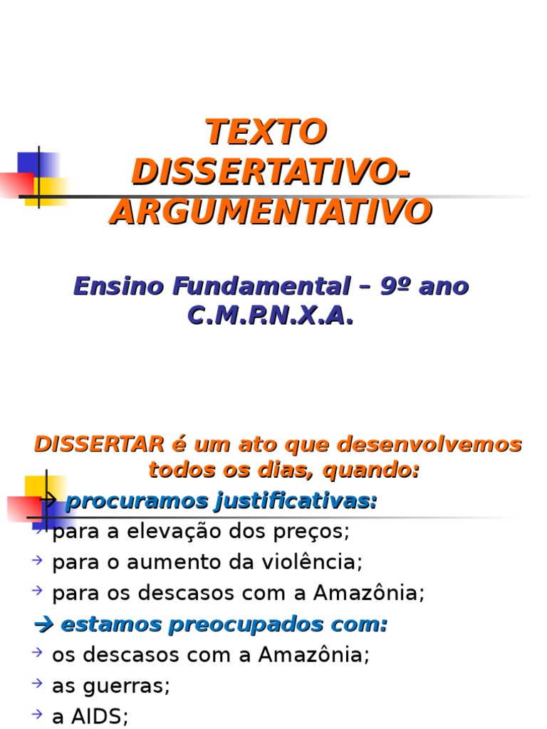 Estrutura Do Texto Dissertativo Argumentativo 9 Ano Várias Estruturas