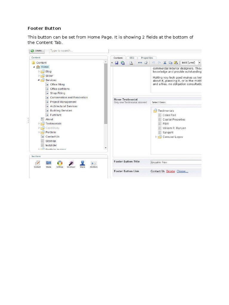 This Button Can Be Set From Home Page. It Is Showing 2 Fields at The ...