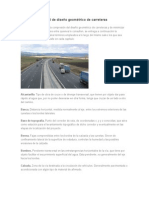 Glosario de Manual de Diseño Geométrico de Carreteras