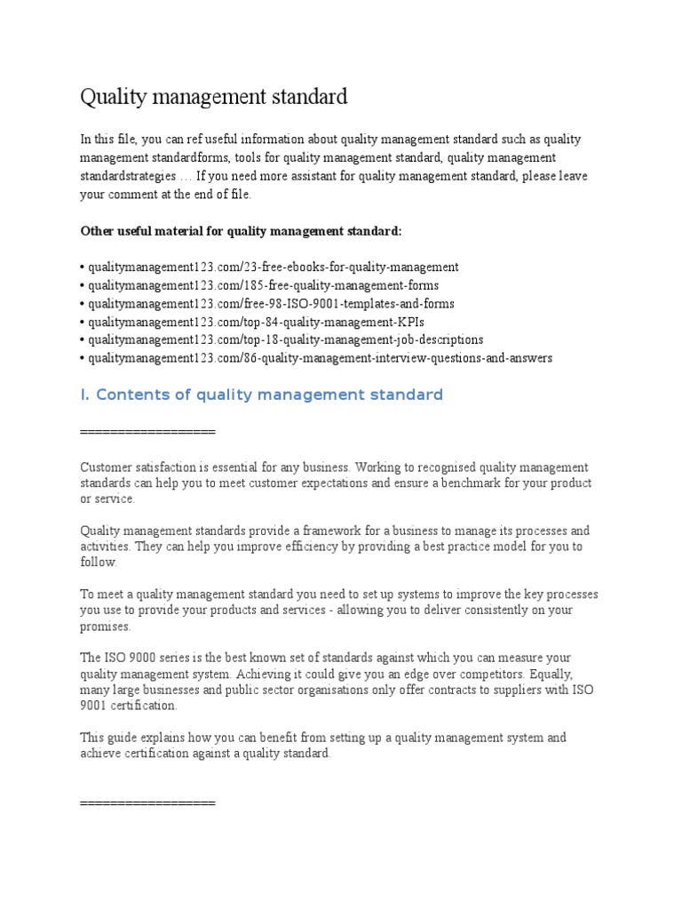 Quality Management Standard | PDF | Scatter Plot | Histogram