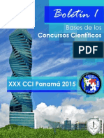 Boletín 1 - XXX CCI Panama 2015