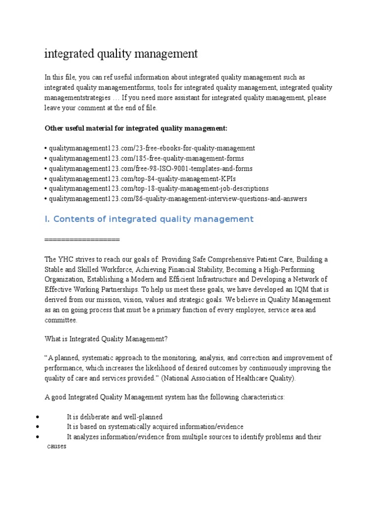Integrated Quality Management | PDF | Scatter Plot | Scientific Modeling