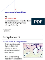 Streptococcus - Biochemical Reactions