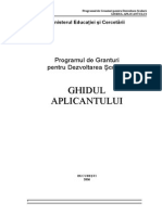 Ghidul Aplicantului Pentru GDS Actualizat