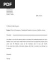 Address Proof Letter
