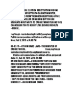 17-02-15-General Election Registration For Uni Students, See My Letter To Cabinet Minister, Letters To and From The London Electoral Office and Vice Chancellor of Man Uni But You Uni Students Must