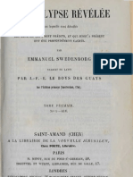 Em Swedenborg L'APOCALYPSE REVELEE Tome Premier Chapitres I VIII Numeros 1 418 LeBoysDesGuays 1856