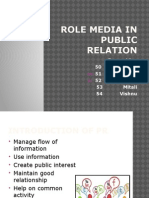 Role Media in Public Relation