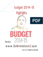 Union Budget 2014 Highlights