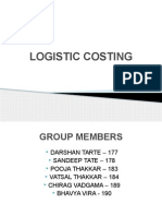 Logistic Costing