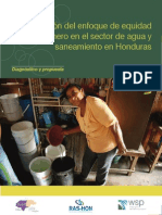 La Inclusión Del Enfoque de Equidad de Género en El Sector Agua y Sanemaiento en Honduras. Diagnóstico y Propuesta