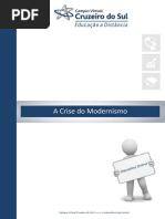 A Crise Do Modernismo