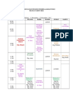 Jadwal Kuliah Blok 6 New 2012