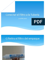 Conectar El Filtro A La Tubería