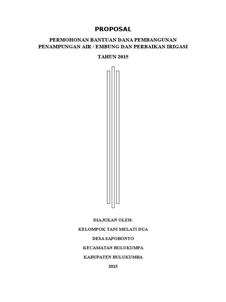 Contoh Proposal Pengajuan Bantuan Dana  PDF