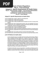 HP - FDA Approved Health Claims