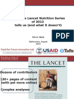 What the Lancet Nutrition Series of 2013  tells us (and what it doesn’t), August 2013, kathmandu