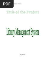 Download Library Management System Synopsis by FreeProjectzcom SN256044760 doc pdf