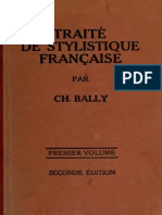 Traité de Stylistique Française. Vol. 1