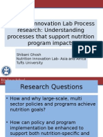 Nutrition Innovation Lab Process research