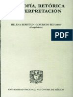 Beristain Helena - Filosofia Retorica E Interpretacion