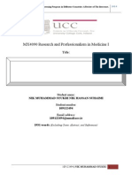 4th Draf MX4090 Research and Professionalism in Medicine I