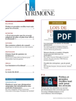 Sommaire Droit & Patrimoine N° 244 Fevrier 2015