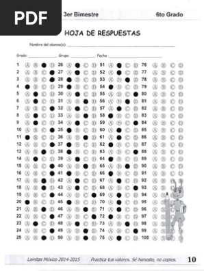 6to Grado Bloque 3 Clave De Respuestas