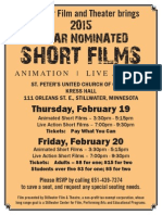 Stillwater Theatre Presents Oscar Nominated Shorts