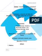 Mantenimiento y Solución de Fallas de Transmisiones Con Fajas Utilizando La Metodología Causa Raíz