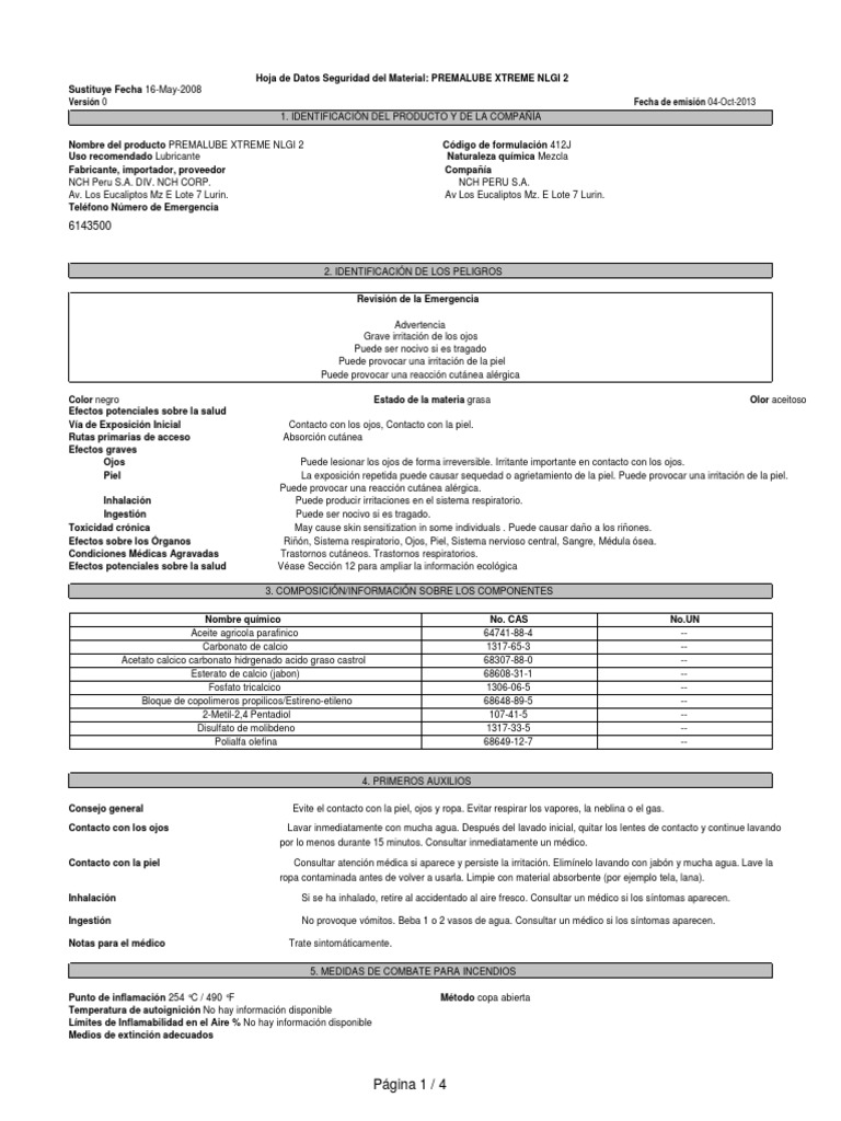 Premalube Xtreme Alergia Petróleo