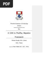 A CAN To FlexRay Migration Framework