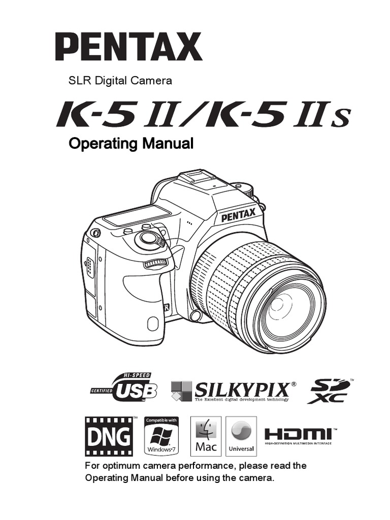Pentax K-5 II operating manual (English) | Digital Camera | Autofocus