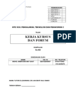 Cover d20102045507 (El-K05) (Kpd3026) Kerja Kursus Dan Forum