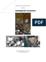 Archaeological Ceramics Module Notes & Reading List (Nottingham) 2011-12