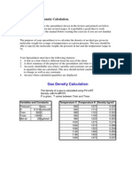 Gas Density Calculation