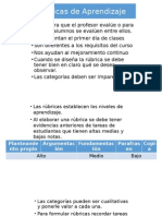 Rúbricas de Aprendizaje