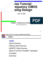 [PPT] Noise Tutorial - Low-frequency CMOS Analog Design