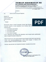 Surat Permintaan Data Kondisi RS Rujukan Regional