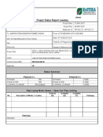 Project Status Report (Weekly) : (Client) (Main Contractor)