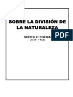 Scoto Erigena - Sobre La División de La Naturaleza PDF