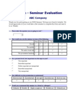 Sample Evaluation Tool